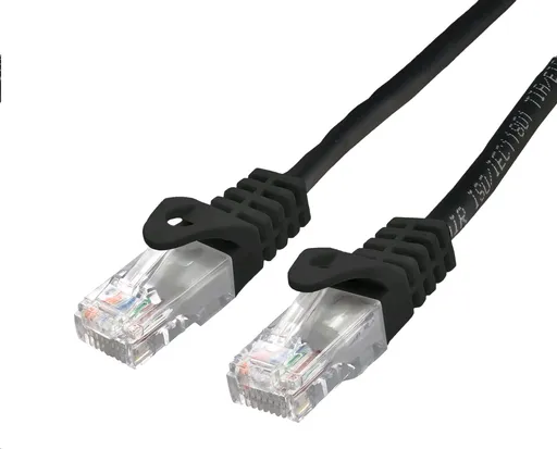 C-TECH Kabel patchcord Cat6, UTP, černý, 2m