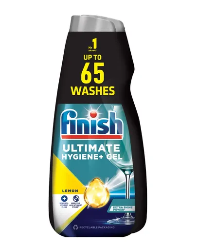 Finish Ultimate Hygiene+ Lemon gel do myčky 2x650 ml