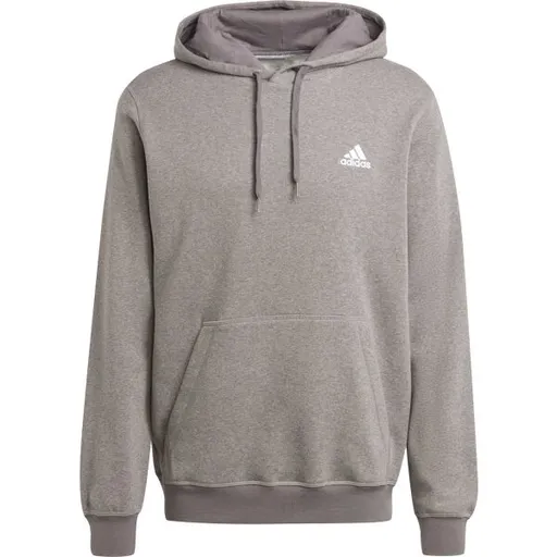 adidas MELANGE HOODIE Pánská mikina, šedá, velikost XXL