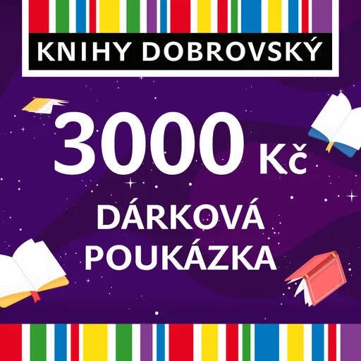 Knihomolská elektronická dárková poukázka 3000 Kč