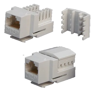 DATACOM Keystone UTP RJ45 Cat5E Dual MINI bílý