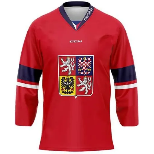 Střída FAN ČR EHT Hokejový dres, červená, velikost