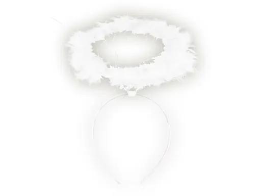 Svatozář s peřím bílá