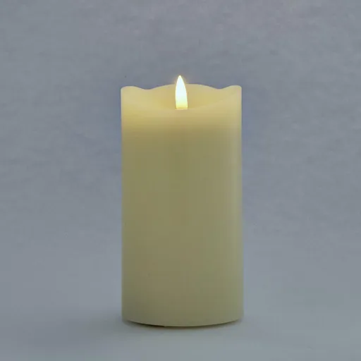 DecoLED LED svíčka, vosková, 8 x 10 cm, mandlová