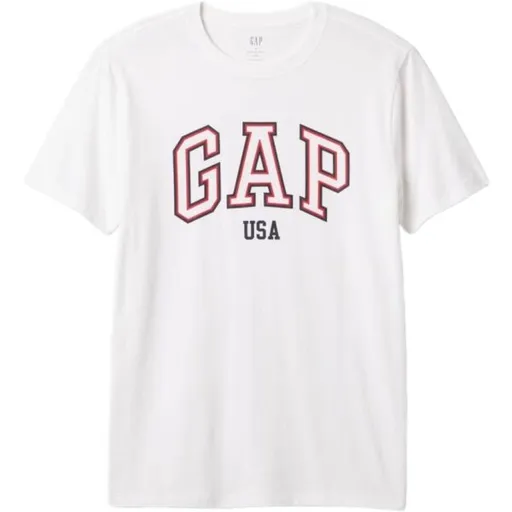 GAP USA Pánské tričko, bílá, velikost