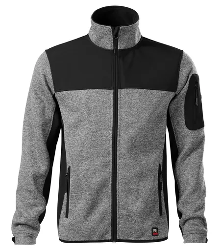 MALFINI Pánská softshellová bunda Casual - Světle šedá | 3XL