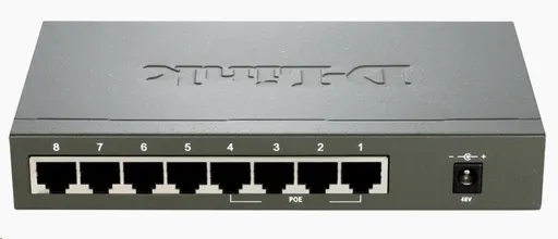 D-Link DES-1008PA 8-port 10/100 Desktop Switch with 4 PoE Ports