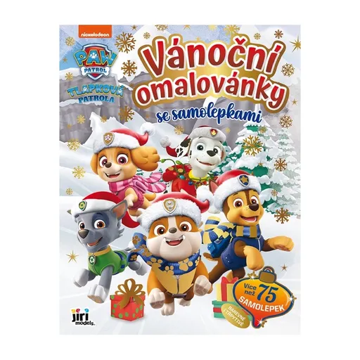 JIRI MODELS Vánoční omalovánky se samolepkami Tlapková patrola 1 ks