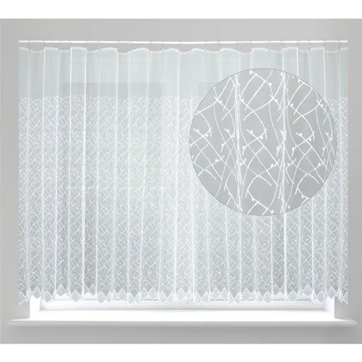 Záclona markizeta, Petra metráž, bílá 130 cm