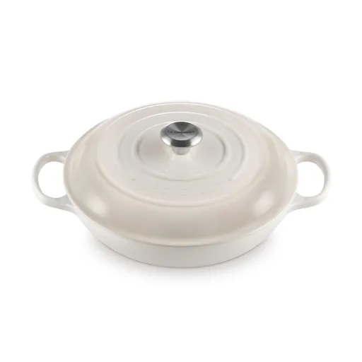 Kastrol SIGNATURE 30 cm, 3,5 l, MERINGUE, litina, Le Creuset