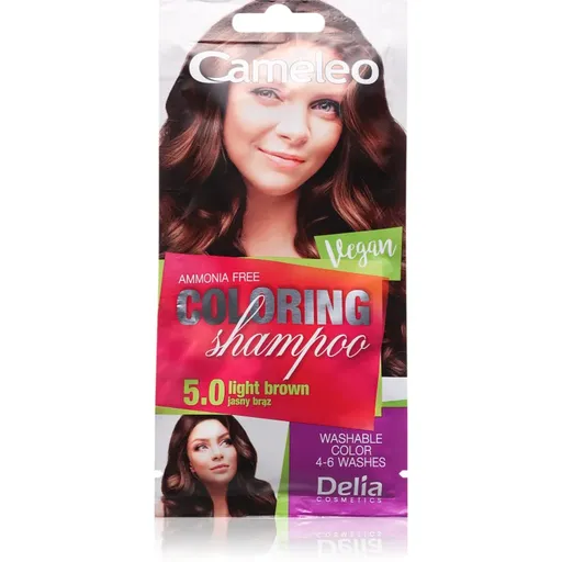 Delia Cosmetics Cameleo Coloring Shampoo tónovací šampon na vlasy odstín 5.0 Light Brown 40 ml