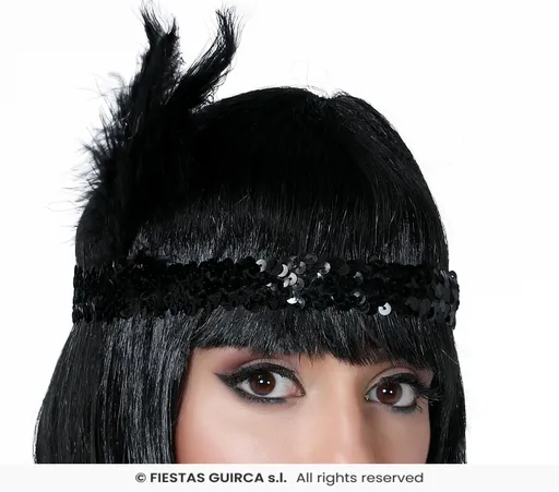 Guirca Čelenka Charleston Barva: Čierna