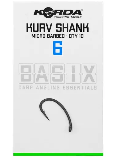Korda háčky basix kurv shank micro barbed - 6