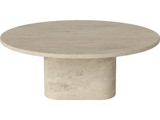 Konferenční stolek Eida Ø90 cm, více variant - Bolia Varianta: Sand Travertine, výška 32 cm