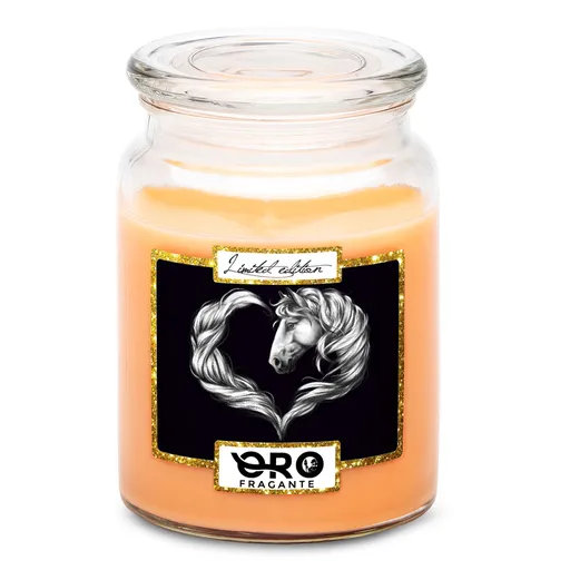 Svíčka Horse heart white (Vůně svíčky: Tropické ovoce)