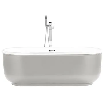 Volně stojící stříbrná vana PINEL, 252911 (beliani_252911)