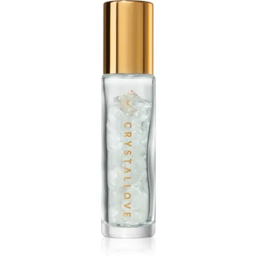 Crystallove Clear Quartz Oil Bottle roll-on s krystaly plnitelný 10 ml