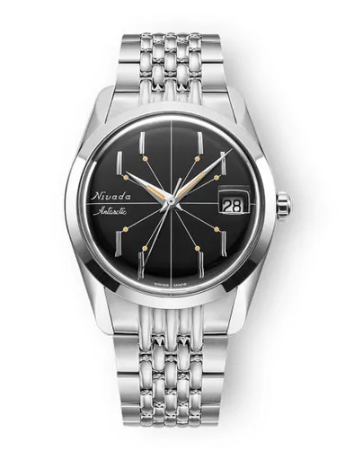 Nivada Grenchen Antarctic Spider Black 35 mm - Beads of Rice