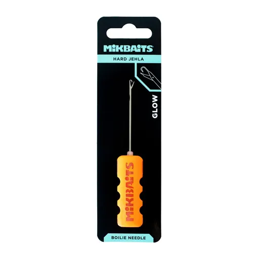 Mikbaits Boilie jehla Hard Glow oranžová se zobáčkem svítící,Mikbaits Boilie jehla Hard Glow oranžová se zobáčkem svítící