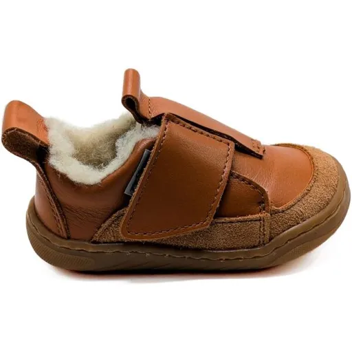PEGRES SBF 64W Dětská zimní barefoot obuv, hnědá, velikost
