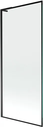 MEXEN/S Next L vanová zástěna FIX 80 x 150, černá vzor, černá 895-080-000-03-70-70