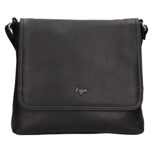 Dámská kožená crossbody kabelka Lagen Lotte - černá