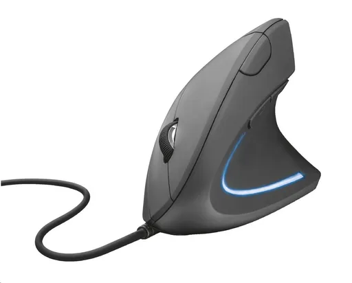 TRUST Myš Verto ergonomic mouse USB, black (černá)