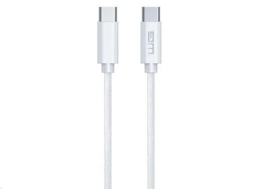 WG - Datový kabel Type-C na Type-C, 3 metry, 3A, 60W, bílá