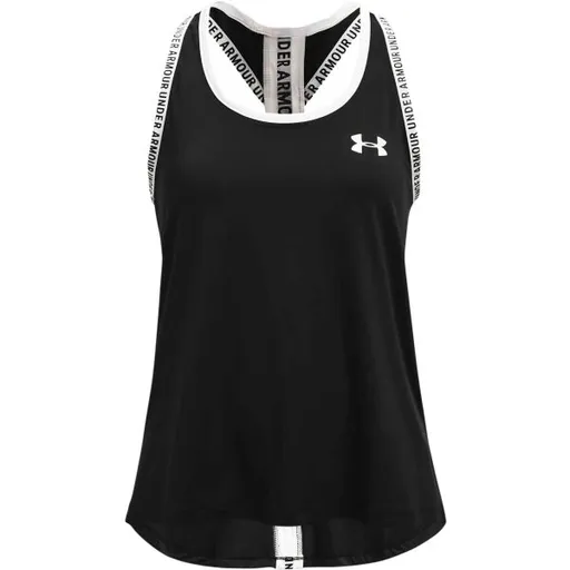 Under Armour KNOCK OUT Dívčí tílko, černá, velikost L