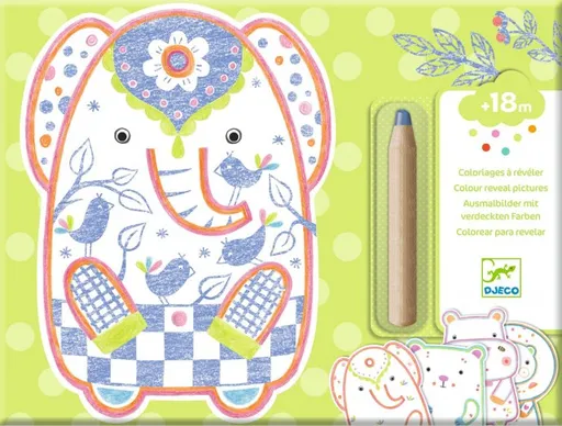 Vybarvování pro nejmenší s překvapením - Divoká zvířata