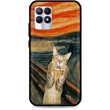 TopQ Kryt Realme 8i silikon Scared Cat 70012 (Sun-70012)