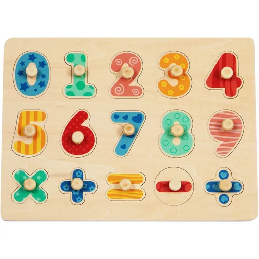 BABU - Dřevěná vkládačka První počítání