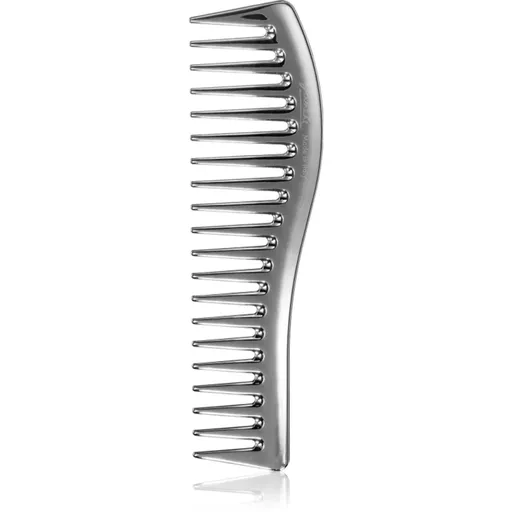 Janeke Chromium Line Wavy Comb for Gel Application hřeben na vlasy k nanášení gelových produktů 18,5 x 5 cm 1 ks