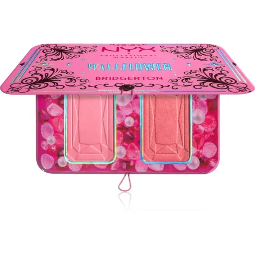 NYX Professional Makeup Bridgerton Royal Blush paleta tvářenek odstín 01 Wallflower 2x5 g