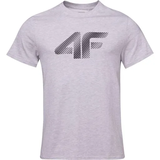 4F TSHIRT Pánské tričko, šedá, velikost