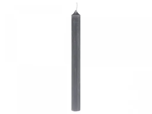 Granitová úzká svíčka Taper coal - Ø 1,2 *13cm / 2.5h Chic Antique