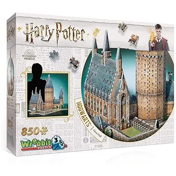 Wrebbit 3D puzzle Harry Potter: Bradavice, Velká síň 850 dílků (665541020148)