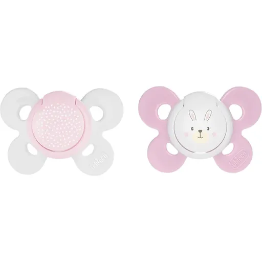 Chicco Physio Comfort 2-6 m dudlík Girl-Dots/Rabbit 2 ks