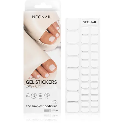 NEONAIL Easy On Gel Stickers nálepky na nehty s použitím UV/LED lampy odstín P04 32 ks