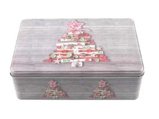 HIT Dóza na vánoční cukroví 20x13x7cm