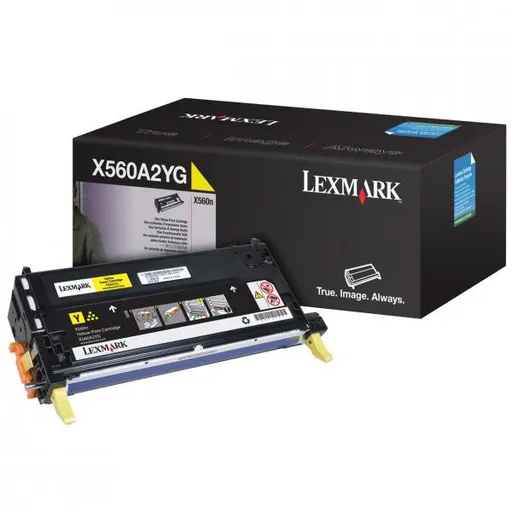 LEXMARK X560A2YG - originální toner, žlutý, 4000 stran