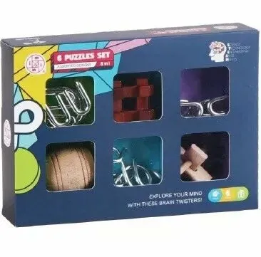 Sada 6 hlavolamů - mix