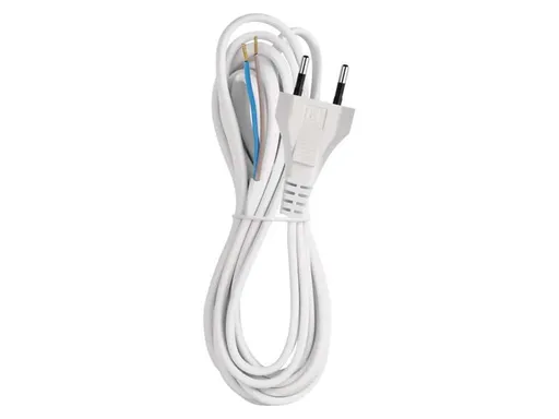 Flexo šňůra PVC 2x0,75mm 3m bílá EMOS S15273