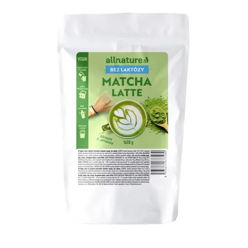 Allnature Matcha latte bez laktózy 1620 g
