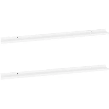 Shumee Nástěnné 2 ks bílé 115×9×3 cm, 326659 (326659)