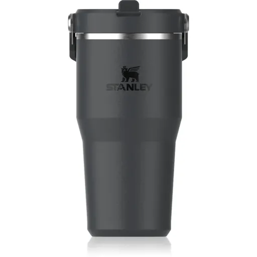 Stanley IceFlow™ Flip Straw Tumbler nerezová láhev na vodu Black 2.0 600 ml