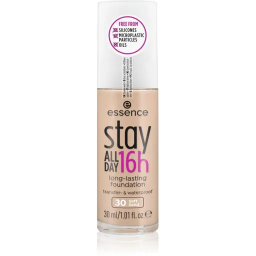 essence Stay ALL DAY 16h voděodolný make-up odstín 30 Soft Sand 30 ml