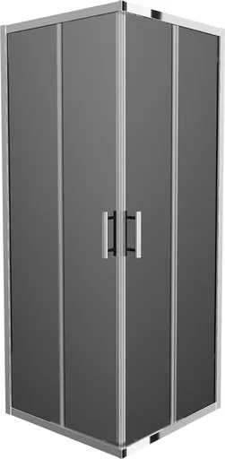 MEXEN Rio sprchový kout čtverec 90x90, grafit, chrom 860-090-090-01-40