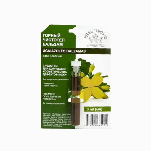Horský vlaštovičník "čistotel" - elixír na bradavice - 3 ml - Herbal Traditions