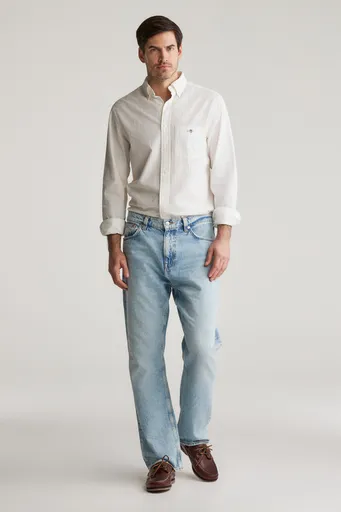 DŽÍNY GANT STRAIGHT FIT JEANS LIGHT BLUE VINTAGE